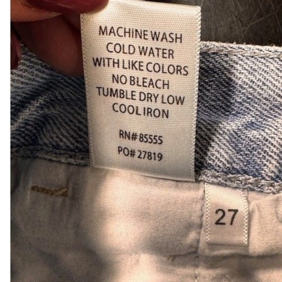 Pistola High Rise Barrel Jeans Light Wash Hemp Cotton Blend Size 27 - Picture 8 of 8